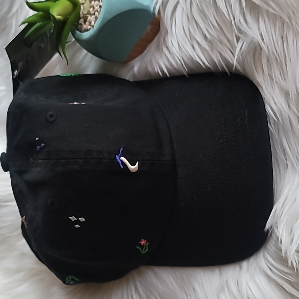 Parks Project Black Flower Dad's Hat Cap
